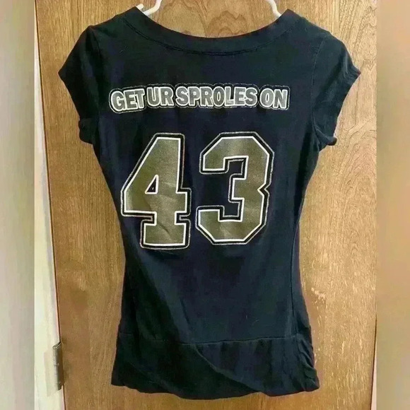 New Orleans Saints Women’s V Neck Tee Get Your Sproles On 43 Medium Fan Shirt - Picture 2 of 3